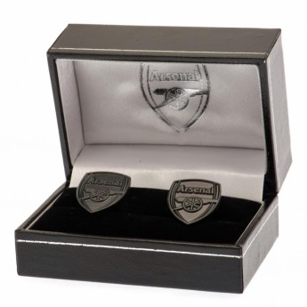 FC Arsenal butoni Black IP Cufflinks