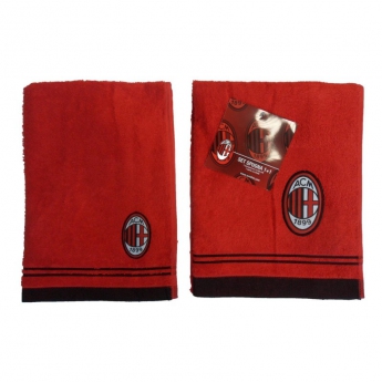 AC Milan set prosoape red