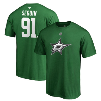 Dallas Stars tricou de bărbați green #91 Tyler Seguin Stack Logo Name & Number