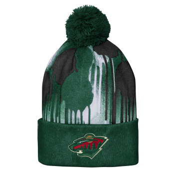 Minnesota Wild căciula de iarnă pentru copii Paint Splatter Cuffed