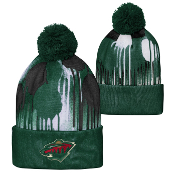 Minnesota Wild căciula de iarnă pentru copii Paint Splatter Cuffed