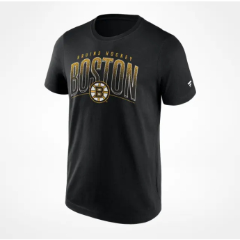 Boston Bruins tricou de bărbați Arch black