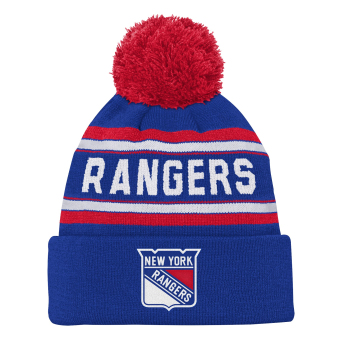 New York Rangers căciula de iarnă pentru copii Jacquard Cuffed Knit With Pom