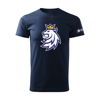 Echipa națională de hochei tricou de dama Czech Republic logo lion navy