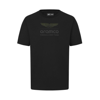 Aston Martin tricou de bărbați Logo Stealth black F1 team 2024