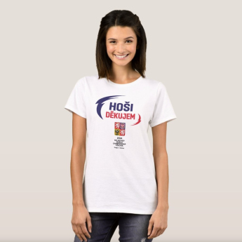 Echipa națională de hochei tricou de dama Ice Hockey World Championship Czechia MS 2024 White