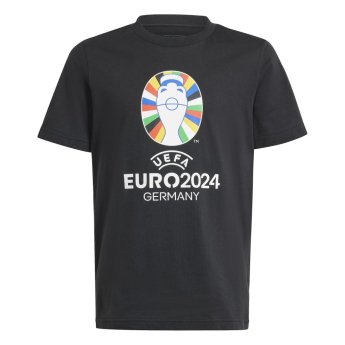 EURO 2024 tricou de copii Logo black