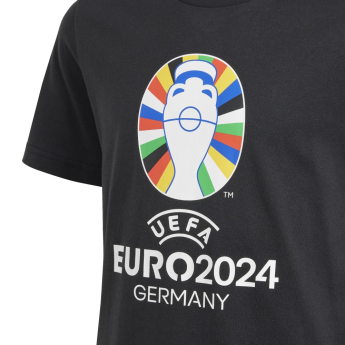 EURO 2024 tricou de copii Logo black