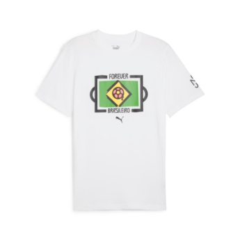 Neymar Jr tricou de bărbați Neymar Jr Brasileiro white