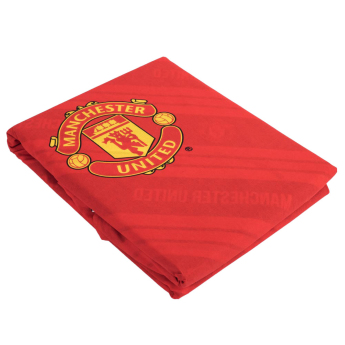 Manchester United cearșaf pentru un pat Core Stripe Single Duvet Set