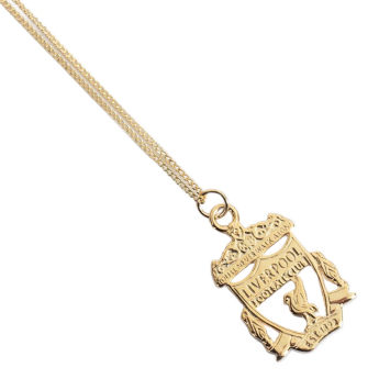 FC Liverpool lănțișor de gât cu pandantiv 18ct Gold Plated on Silver Crest