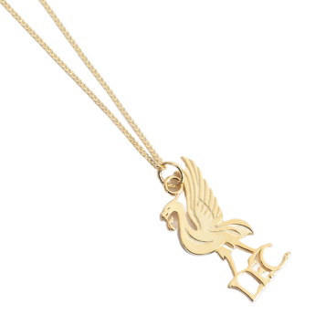 FC Liverpool lănțișor de gât cu pandantiv 18ct Gold Plated on Silver Liverbird