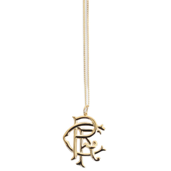 FC Rangers lănțișor de gât cu pandantiv 18ct Gold Plated on Silver