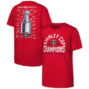 Florida Panthers tricou de copii 2024 Stanley Cup Champions Signature Roster