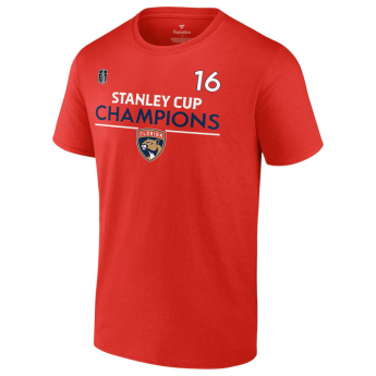 Florida Panthers tricou de bărbați Aleksander Barkov #16 2024 Stanley Cup Champions Authentic Pro Name & Number