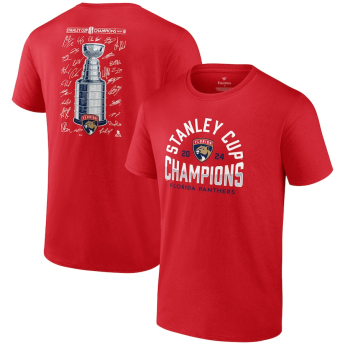 Florida Panthers tricou de bărbați 2024 Stanley Cup Champions Signature Roster