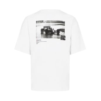 Ayrton Senna tricou de bărbați Heavyweight Graphic white 2024