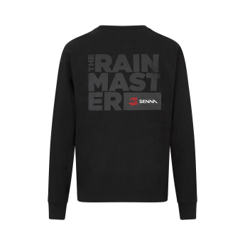 Ayrton Senna tricou de bărbați cu mânecă lungă Rain Master black 2024