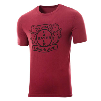 Bayern Leverkusen tricou de bărbați Logo burgundy