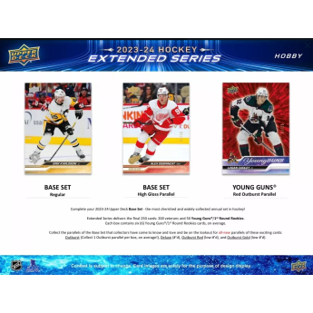 NHL cutii Cărți de hochei NHL 2023-24 Upper Deck Extended Series Hobby Box