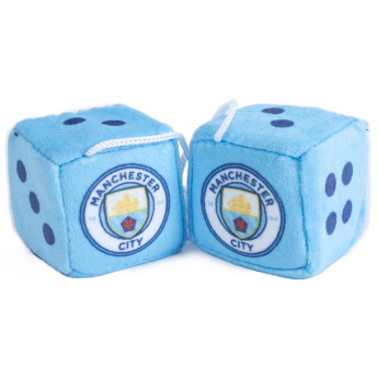 Manchester City cuburi pentru auto blue and white dice