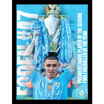 Manchester City poză în ramă Foden Framed Picture 30 x 10