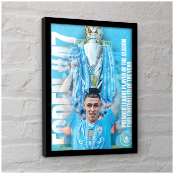 Manchester City poză în ramă Foden Framed Picture 30 x 10