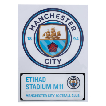 Manchester City abțibilduri A4 Car Decal