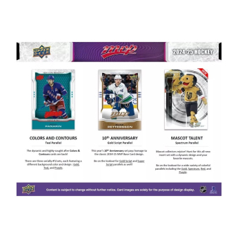 NHL cutii Cărți de hochei NHL 2024-25  Upper Deck MVP Hockey Hobby Box