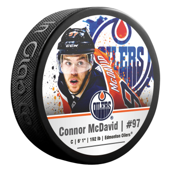 Edmonton Oilers puc Connor McDavid #97 NHLPA