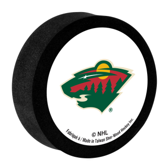 Minnesota Wild puc din spumă White Sher-Wood