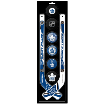 Toronto Maple Leafs mini crosă de hochei din plastic Six Pack Six Pack