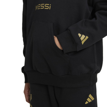 Lionel Messi hanorac cu glugă pentru copii Crest black