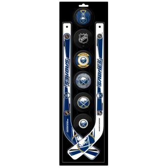 Buffalo Sabres mini crosă de hochei din plastic Six Pack