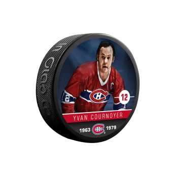 Montreal Canadiens puc Yvan Cournoyer #19 Souvenir Collector Hockey Puck