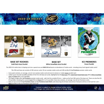 NHL cutii Cărți de hochei NHL 2023-24 Upper Deck Ice Hobby Box