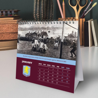 Aston Villa calendar de birou 2025