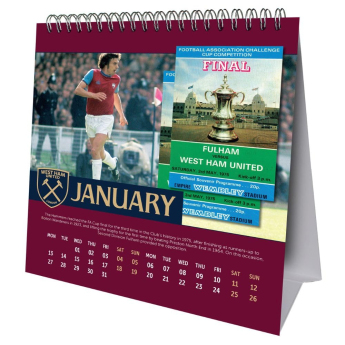 West Ham United calendar de birou 2025