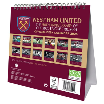 West Ham United calendar de birou 2025