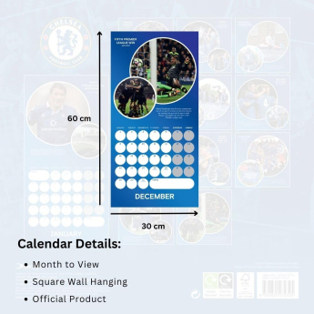 FC Chelsea calendar Legends Square 2025