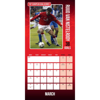 Manchester United calendar Legends Square 2025