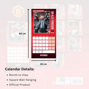 Manchester United calendar Legends Square 2025