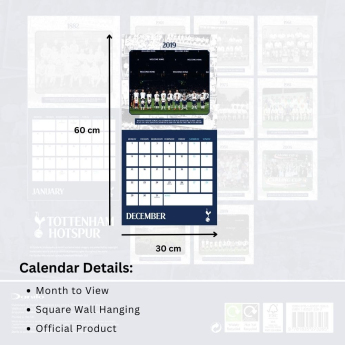 Tottenham Hotspur calendar Legends Square 2025