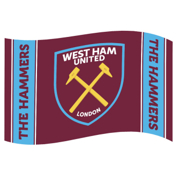 West Ham United drapel Crest Stripe