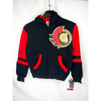 Ottawa Senators hanorac cu glugă pentru copii Faceoff Colorblocked Fleece Full-Zip