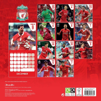 FC Liverpool calendar Legends Square 2025