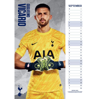 Tottenham Hotspur calendar 2025