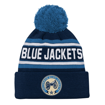 Columbus Blue Jackets căciula de iarnă pentru copii 3Rd Jersey Jacquard Cuff Pom