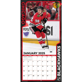 Chicago Blackhawks calendar 2025 Wall Calendar