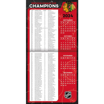 Chicago Blackhawks calendar 2025 Wall Calendar